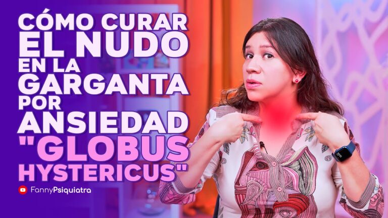 ansiedad reflejada en la garganta