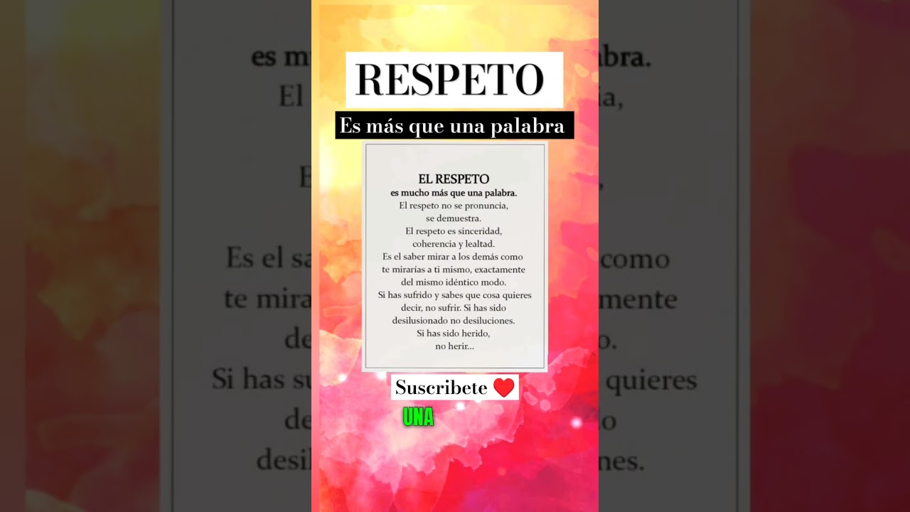 bonitas frases de respeto cortas