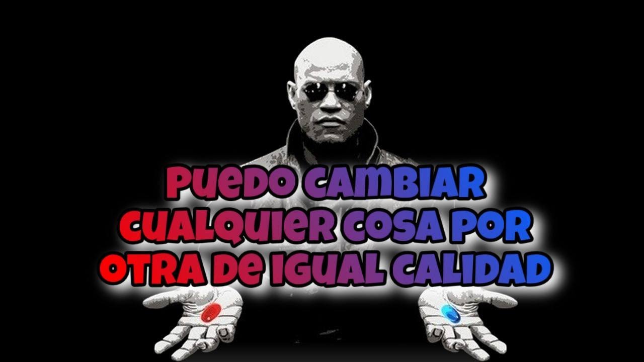 cambio una cosa por otra