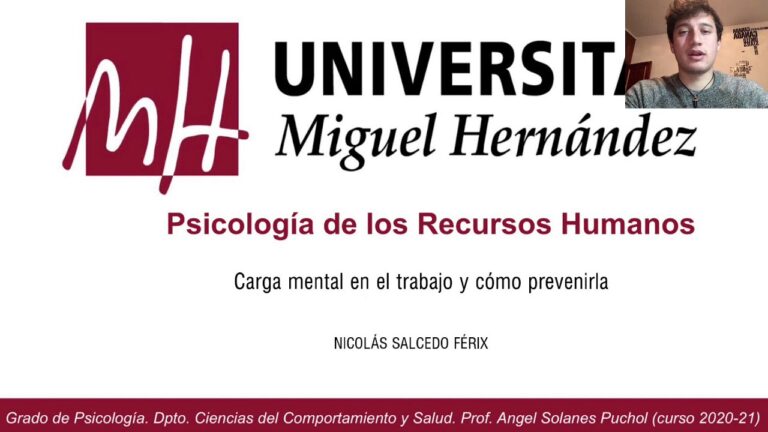 carga mental en el trabajo