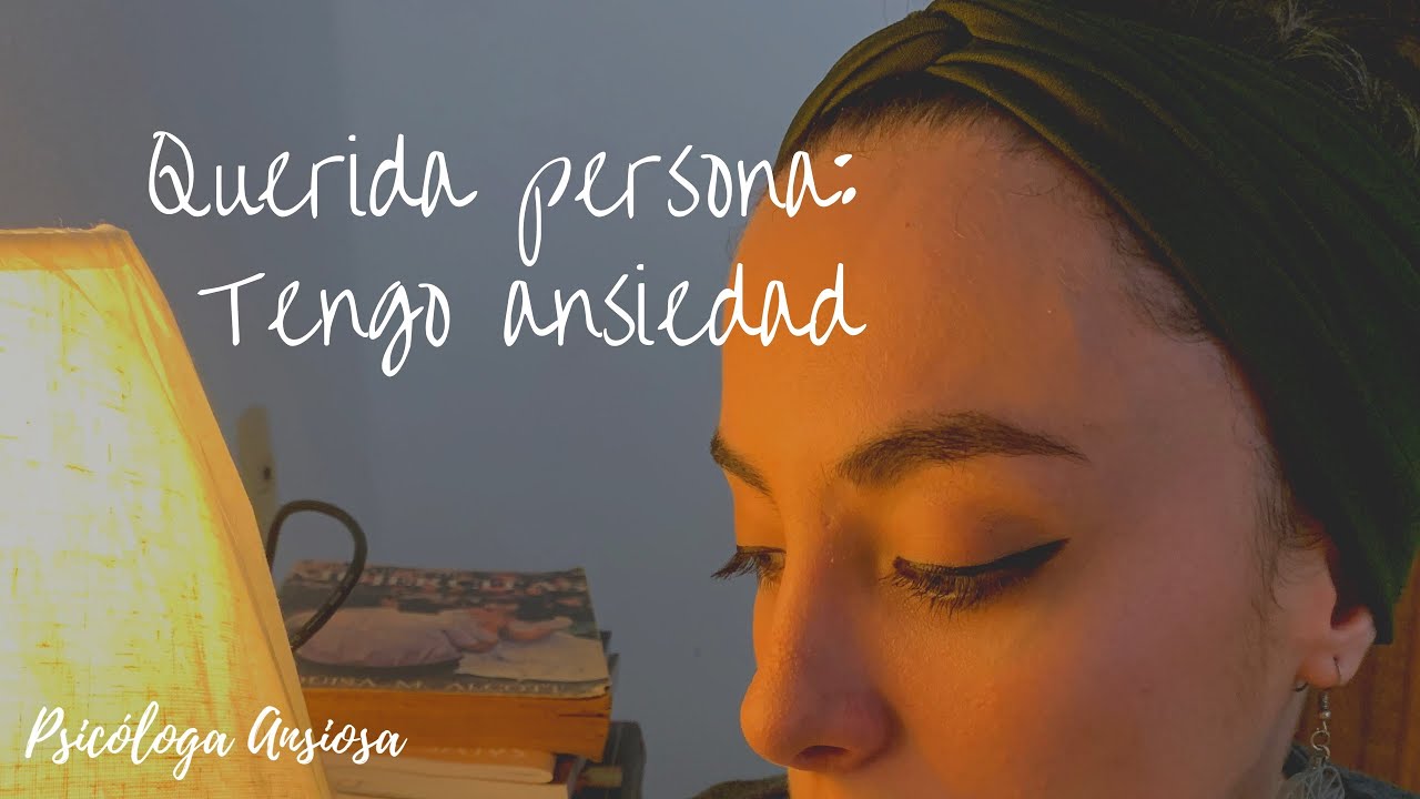 carta de una persona con ansiedad a su pareja