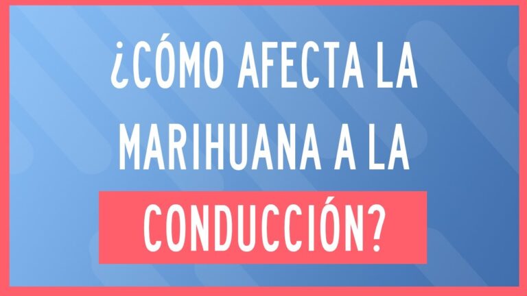 cómo afecta el cannabis a la conducción