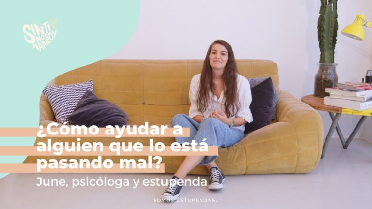 como ayudar a alguien que lo está pasando mal
