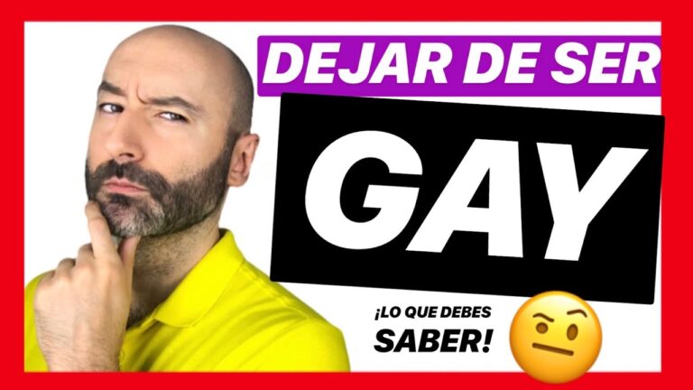 como dejar de ser gey
