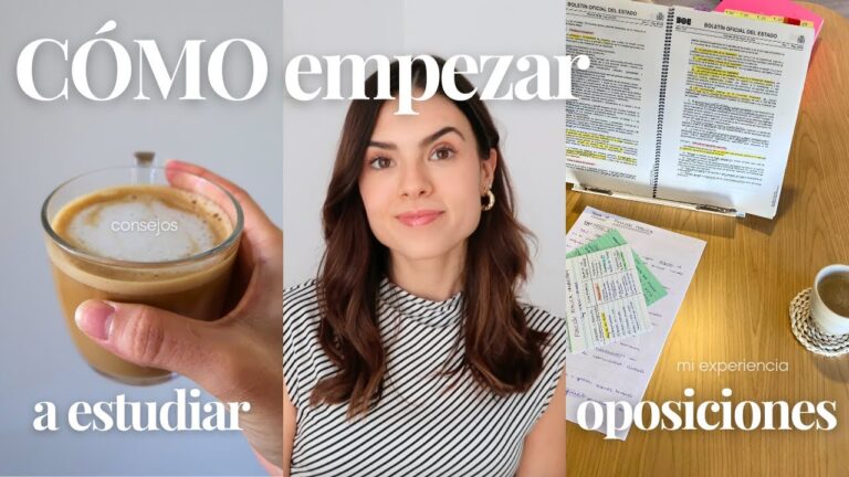 como organizarse para estudiar oposiciones