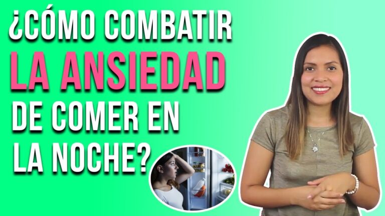 como quitar la ansiedad de comer por la noche