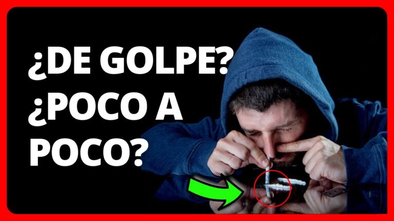 dejar la coca de golpe