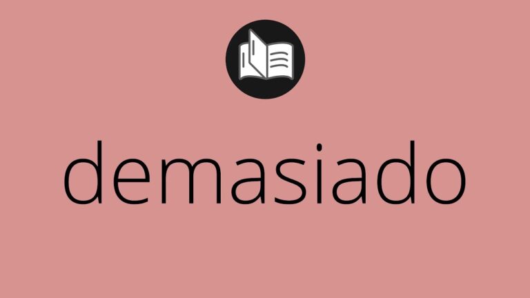 demasiado que tipo de palabra es