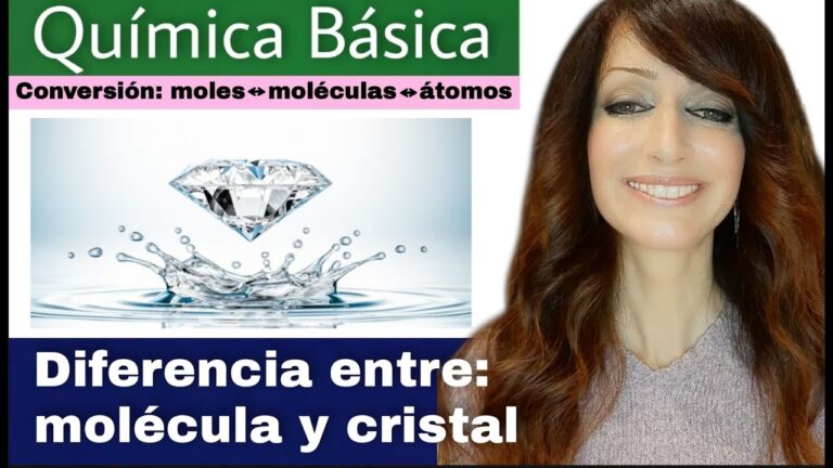 diferencia entre molécula y cristal