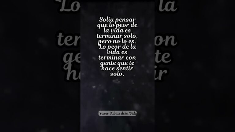 frases de soledad y decepción