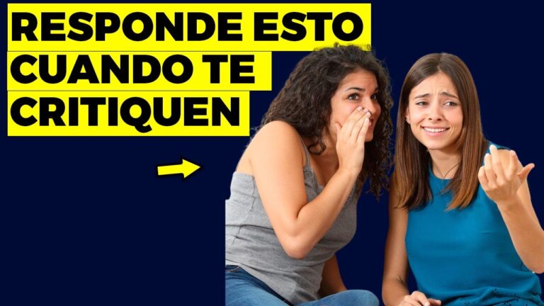 frases para responder a las criticas