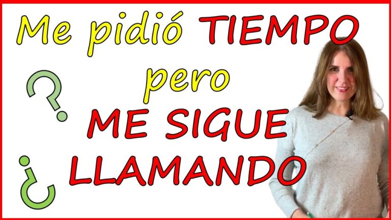 me pide tiempo y me sigue hablando