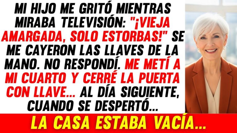 mi hijo me tiene amargada