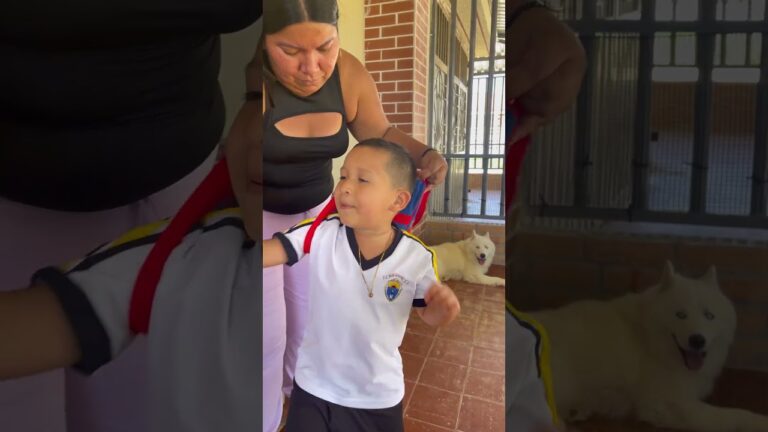 niño no quiere entrar en punto de encuentro