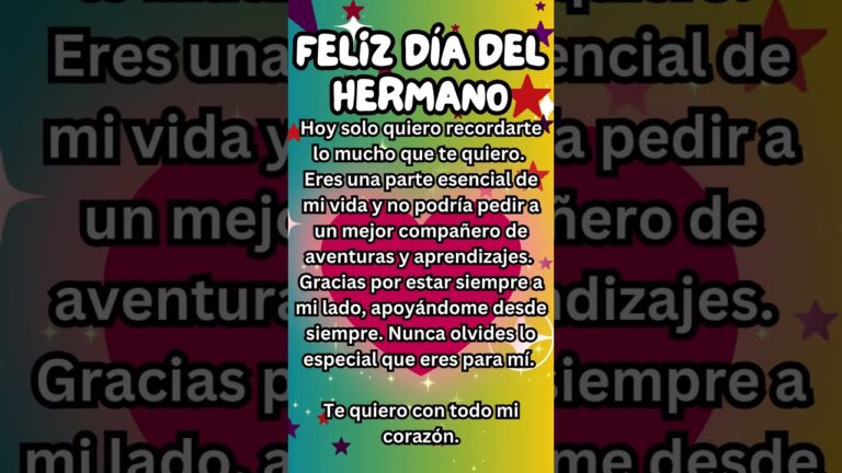 palabras bonita para un hermano