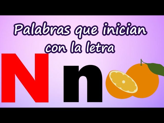 palabras bonitas con la n