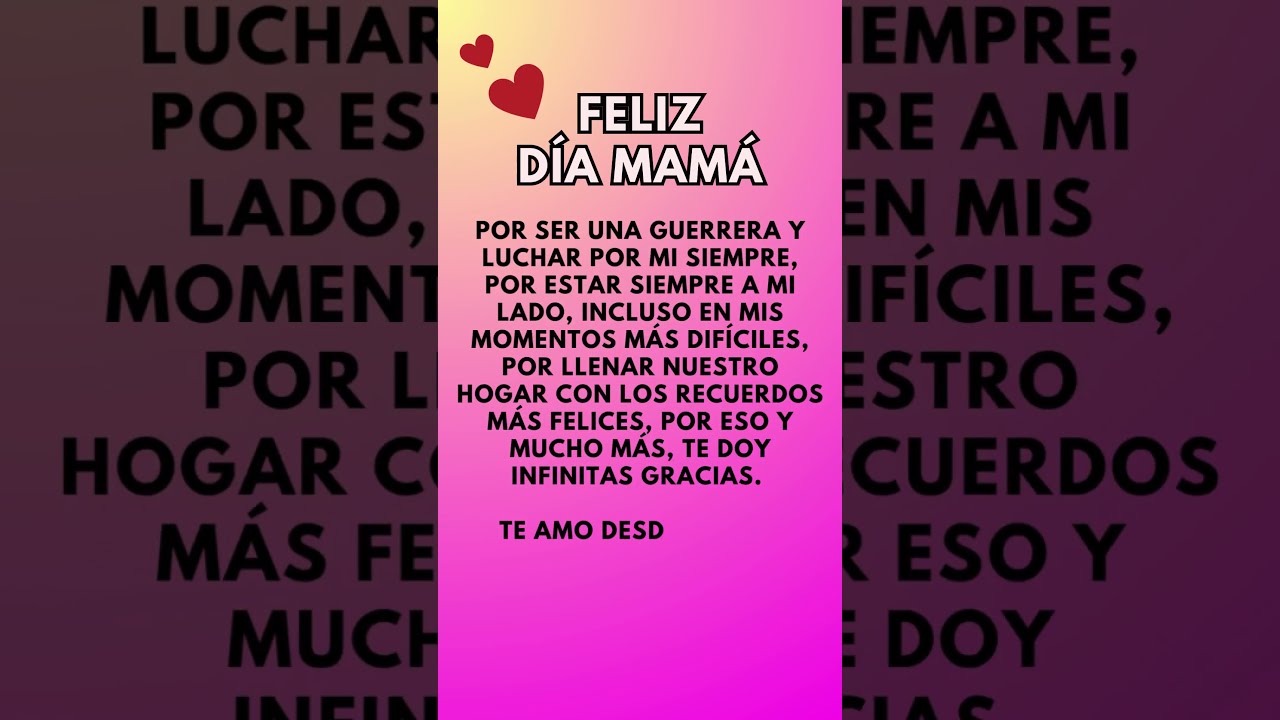 palabras bonitas para el día de la madre