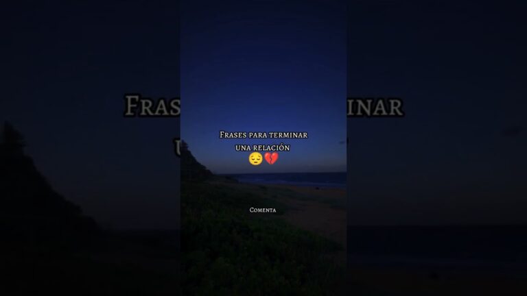 palabras para terminar una relacion