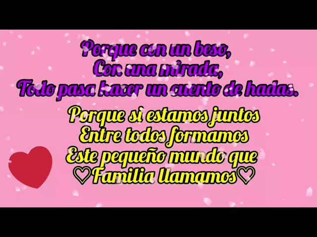 poema corto de la familia