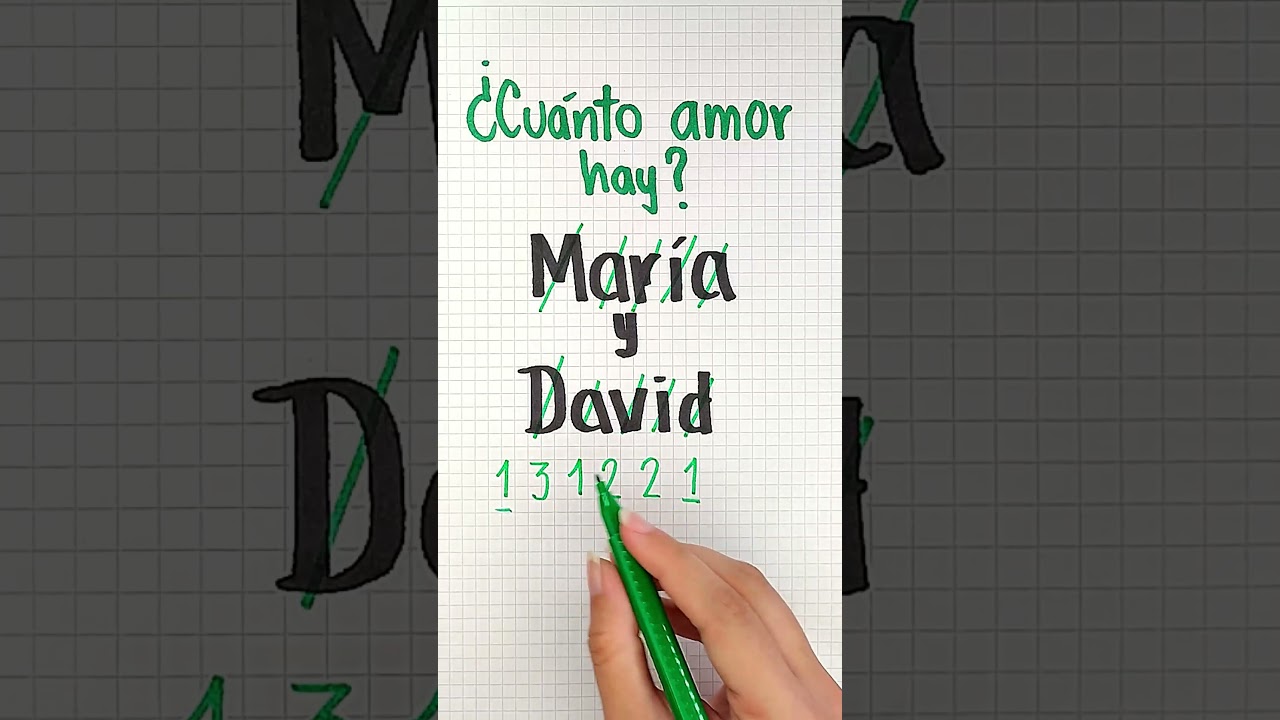 prueba de amor con nombres