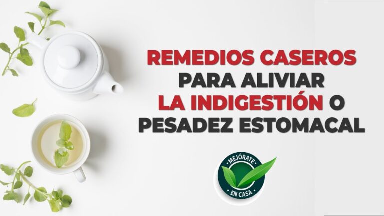 remedios caseros para la pesadez de estómago