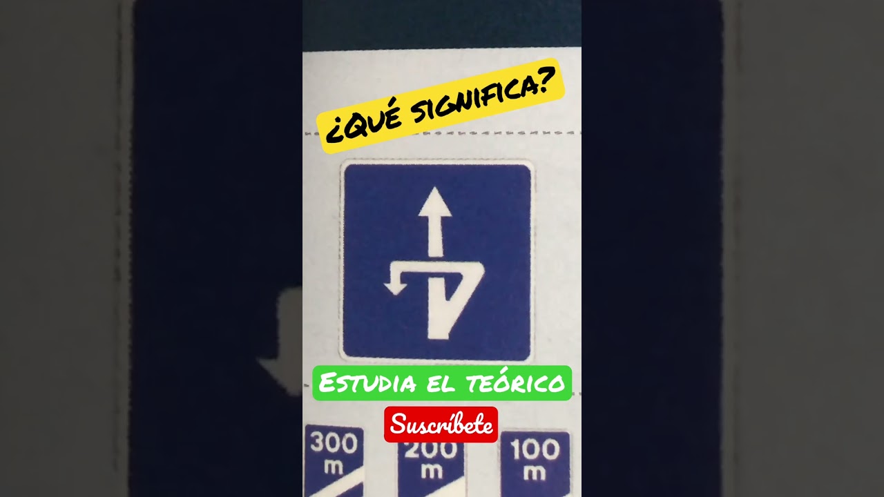 señal cambio de sentido al mismo nivel