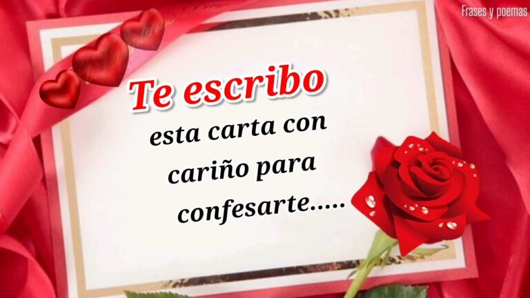 te amo carta de amor para mi novia